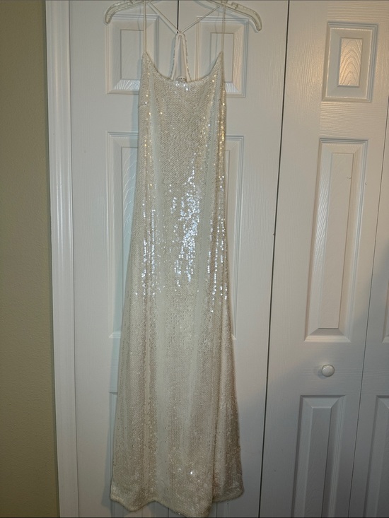 12th Tribe Dresses & Skirts - 12th Tribe Ivory Sequin Slip Maxi Dress
